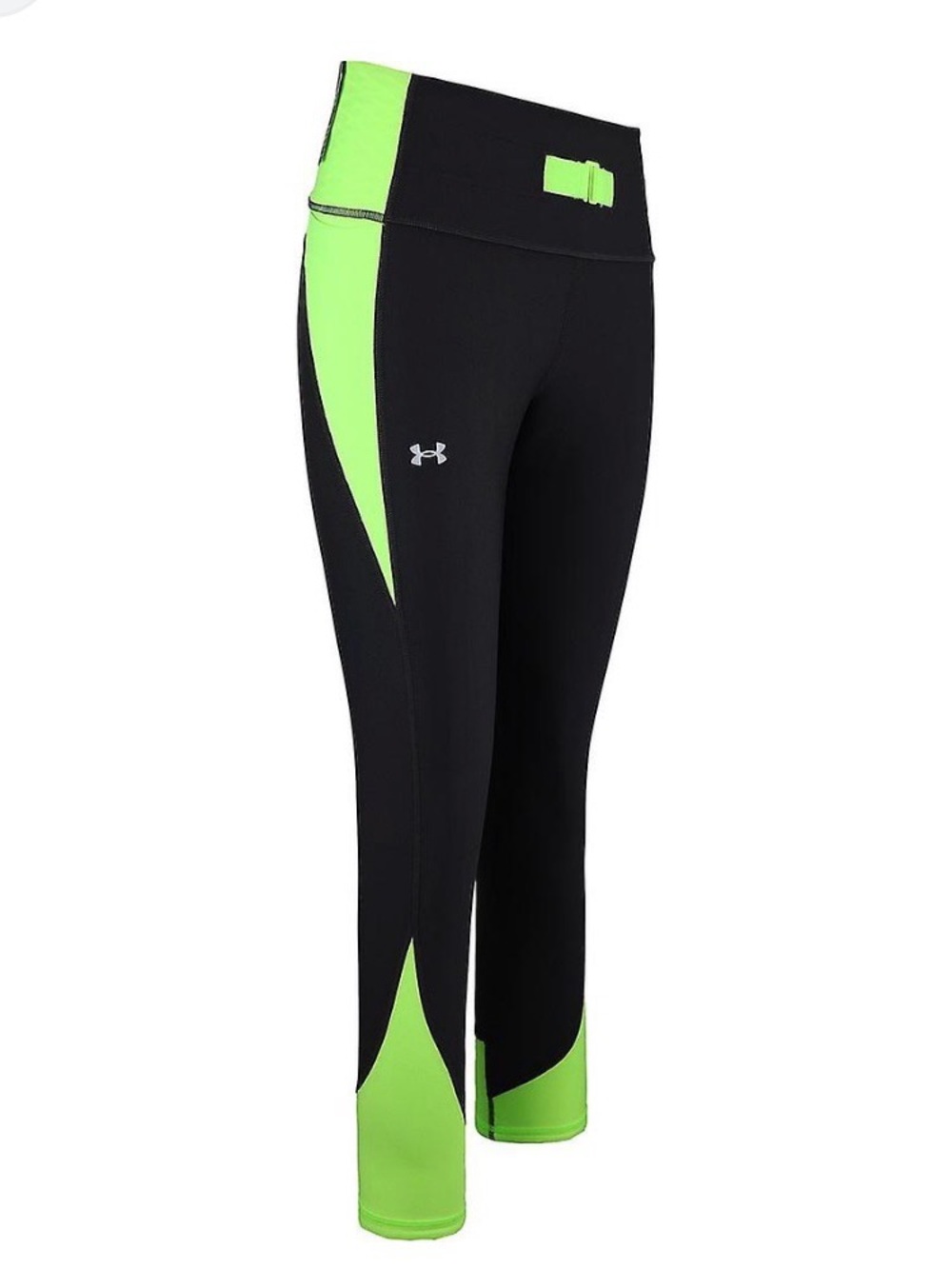Under Armour Black & Neon Green Women’s Athletic Leggings